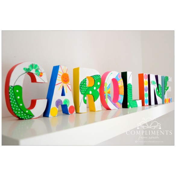 Caroline Hand Painted Letters The Very Hungry Caterpillar